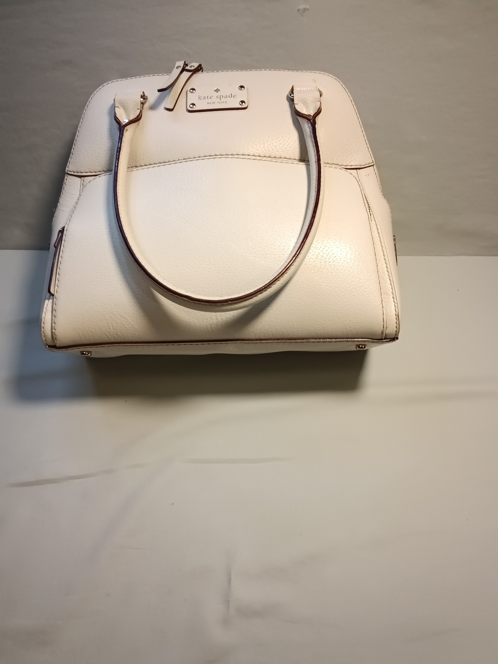 Kate Spade Cream Leather Satchel Bag